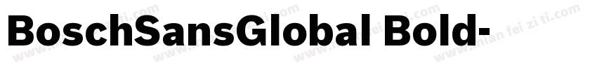 BoschSansGlobal Bold字体转换